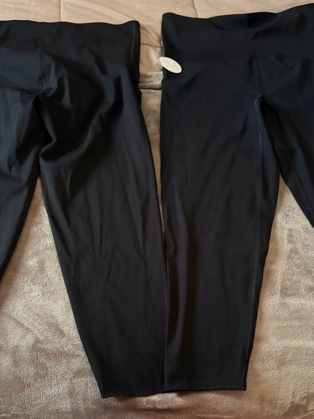 SPANX Black High-Waist booty boost leggings. 2 pairs. One never wore